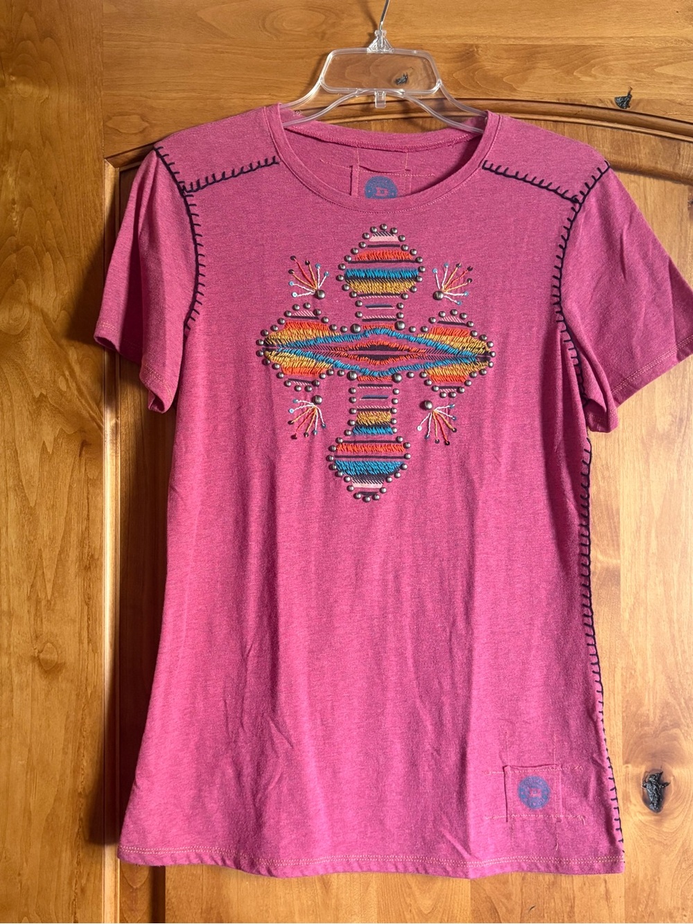 Double D Ranch Embroidered Cross Tee